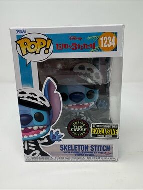 Funko Pop! Vinyl Figure #1234 Disney Lilo Stitch Skeleton Stitch Ltd Glow Chase